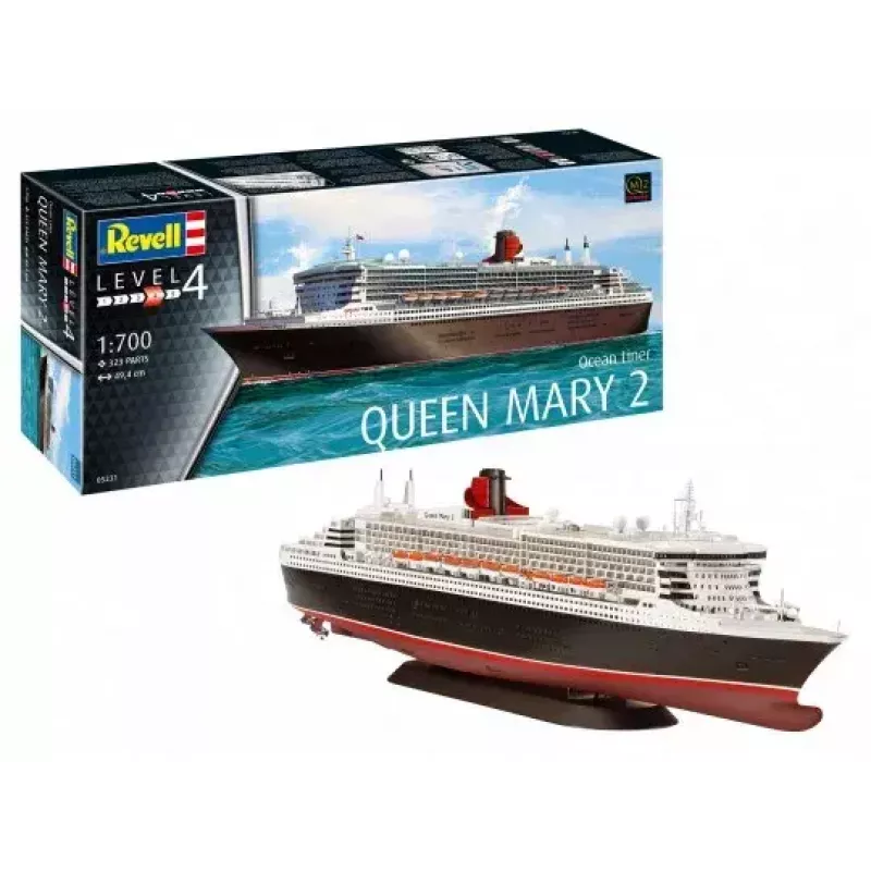 Reisilaeva mudel REVELL Queen Mary 2 komplekt, mõõtkavas 1:700