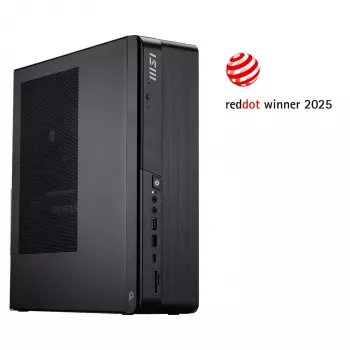 Lauaarvuti MSI PRO DP80 AI A2G-083XEU — Core Ultra 5 225, 16 GB muutmälu, 512 GB SSD, Intel UHD, AX211 Wi‑Fi 6E, ilma operatsioonisüsteemita, must