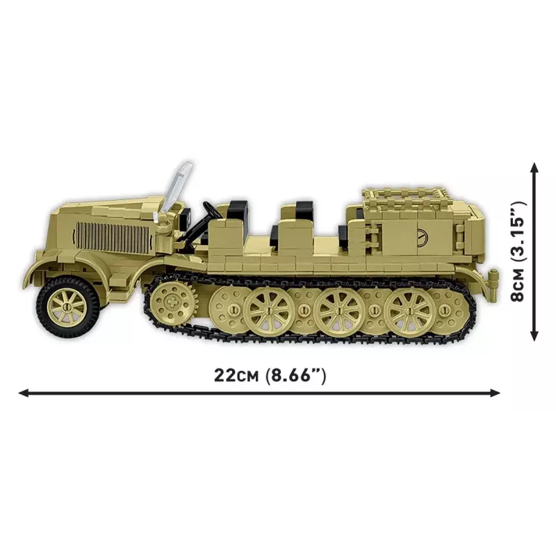 Cobi Blocks Sd.Kfz.8 Towing 8.8 cm Flak 36 ehituskomplekt, 975 tükki