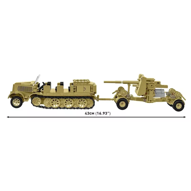 Cobi Blocks Sd.Kfz.8 Towing 8.8 cm Flak 36 ehituskomplekt, 975 tükki