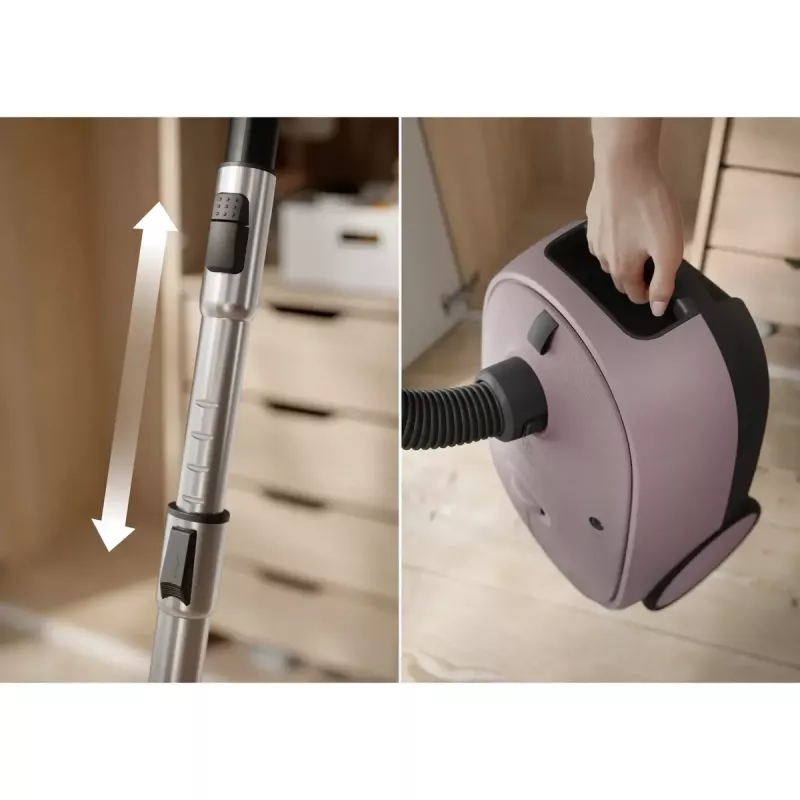 Silindertolmuimeja Electrolux EB61CWPTD — 850 W, 3,5 L tolmukott, kuivpuhastus, roosa