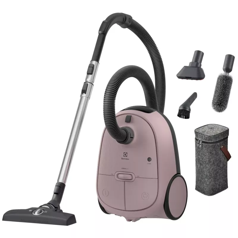 Silindertolmuimeja Electrolux EB61CWPTD — 850 W, 3,5 L tolmukott, kuivpuhastus, roosa