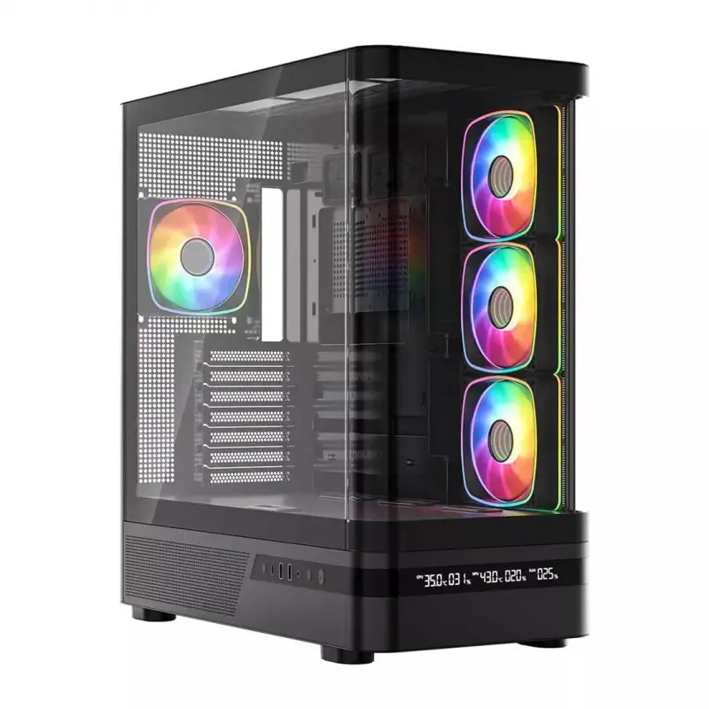 Arvutikorpus MODECOM VOLCANO AQ200 ARGB MIDI must