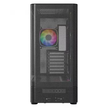 Arvutikorpus MODECOM VOLCANO AQ400 ARGB MIDI Must — MODECOM MC-A-AQ400-4FA-B