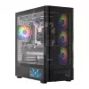 Arvutikorpus MODECOM VOLCANO AQ400 ARGB MIDI Must — MODECOM MC-A-AQ400-4FA-B