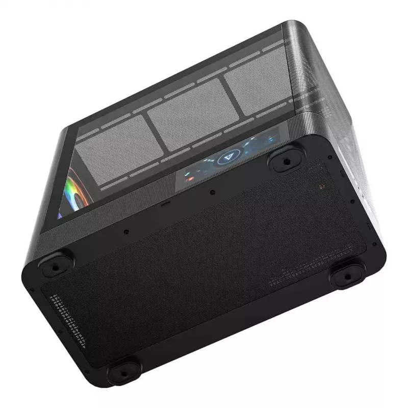 Arvutikorpus MODECOM VOLCANO AQ400 ARGB MIDI Must — MODECOM MC-A-AQ400-4FA-B