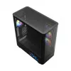 Arvutikorpus MODECOM VOLCANO AQ400 ARGB MIDI Must — MODECOM MC-A-AQ400-4FA-B