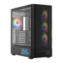 Arvutikorpus MODECOM VOLCANO AQ400 ARGB MIDI Must — MODECOM MC-A-AQ400-4FA-B