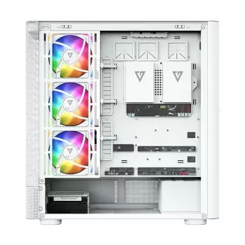 MODECOM VOLCANO AQ400 ARGB MIDI tornarvuti korpus, valge
