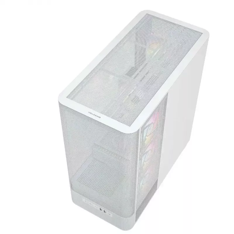 MODECOM VOLCANO AQ400 ARGB MIDI tornarvuti korpus, valge