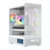 MODECOM VOLCANO AQ400 ARGB MIDI tornarvuti korpus, valge