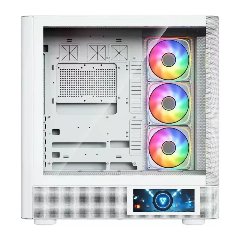 MODECOM VOLCANO AQ400 ARGB MIDI tornarvuti korpus, valge