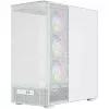 MODECOM VOLCANO AQ400 ARGB MIDI tornarvuti korpus, valge