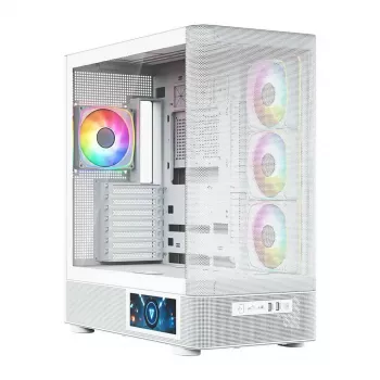 MODECOM VOLCANO AQ400 ARGB MIDI tornarvuti korpus, valge