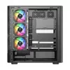Arvuti korpus MODECOM VOLCANO AQ500 ARGB MIDI must