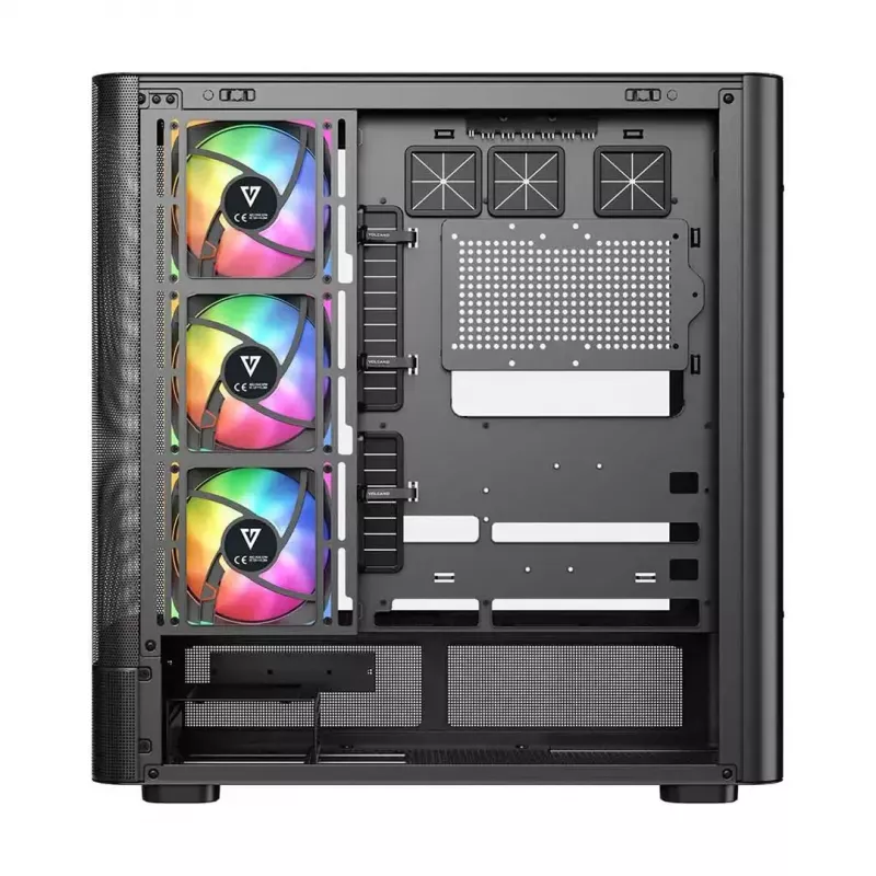 Arvuti korpus MODECOM VOLCANO AQ500 ARGB MIDI must