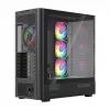 Arvuti korpus MODECOM VOLCANO AQ500 ARGB MIDI must