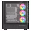 Arvuti korpus MODECOM VOLCANO AQ500 ARGB MIDI must