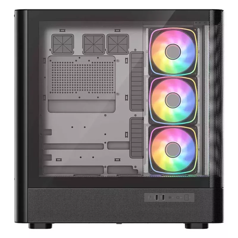 Arvuti korpus MODECOM VOLCANO AQ500 ARGB MIDI must