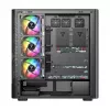 Arvuti korpus MODECOM VOLCANO AQ500 ARGB MIDI must