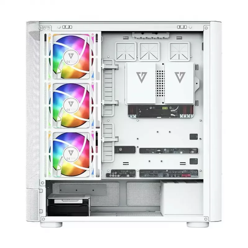 Arvutikorpus MODECOM VOLCANO AQ500 ARGB MIDI valge
