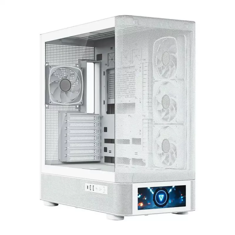 Arvutikorpus MODECOM VOLCANO AQ500 ARGB MIDI valge