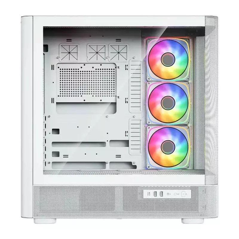Arvutikorpus MODECOM VOLCANO AQ500 ARGB MIDI valge