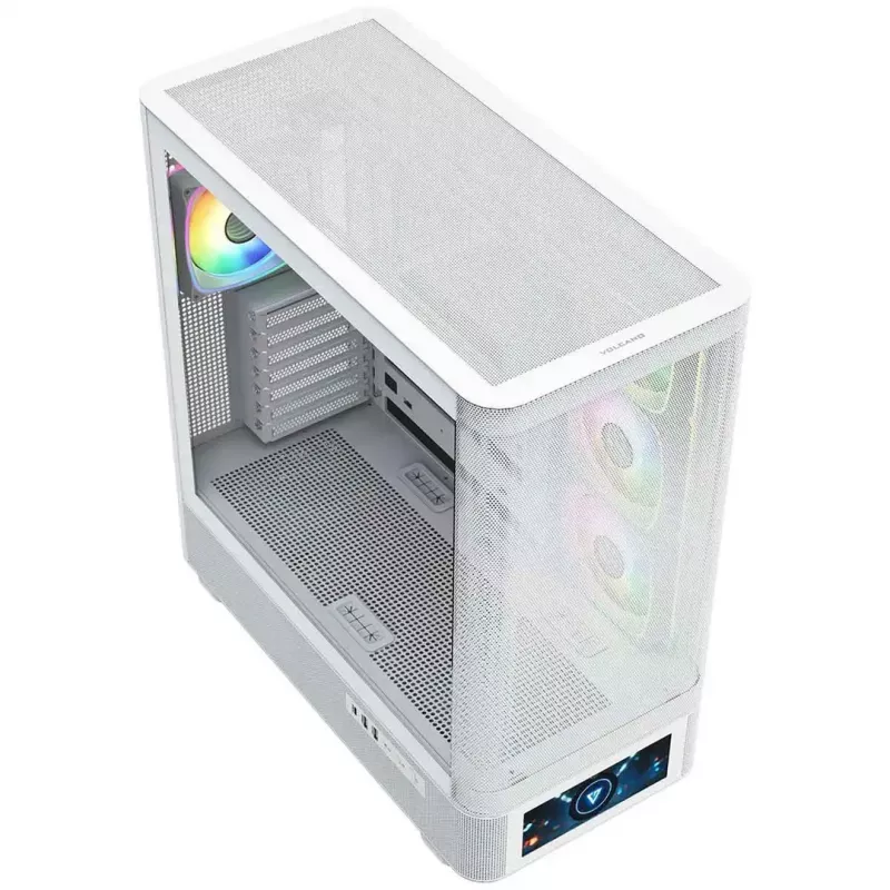 Arvutikorpus MODECOM VOLCANO AQ500 ARGB MIDI valge