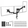 Monitorikinnitus MACLEAN MC-137 — gaasvedru, 3 monitorile 17 tolli–27 tolli, 2–8 kg igaüks, must