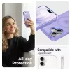 Crong Hybrid Matte Magnetic MagSafe-ümbris iPhone 17-le — poolläbipaistev lavendel, PC+TPU