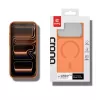 Crong Hybrid Matte Magnetic MagSafe-ümbris iPhone 17 Pro jaoks — PC+TPU, poolläbipaistev oranž