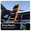 Crong Hybrid Matte Magnetic MagSafe-ümbris iPhone 17 Pro jaoks — PC+TPU, poolläbipaistev oranž
