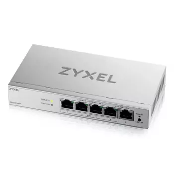 Hallatav L2 Gigabit PoE lauaarvuti võrgulüliti Zyxel GS1200-5HPV3 — 5x Gigabit (10/100/1000), PoE, DC-sisend, 10 Gbps lülitusvõime