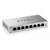 Hallatav L2 Gigabit Etherneti kommutaator Zyxel GS1200-8V3 — 8x RJ-45 10/100/1000, 16 Gbit/s, MAC 4000, lauaarvuti, hall