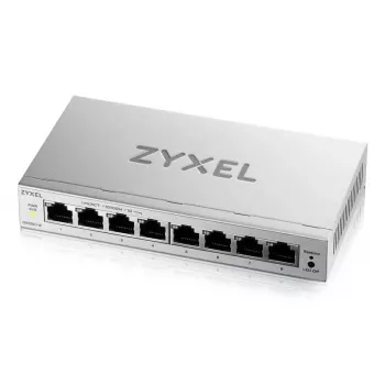 Hallatav L2 Gigabit Etherneti kommutaator Zyxel GS1200-8V3 — 8x RJ-45 10/100/1000, 16 Gbit/s, MAC 4000, lauaarvuti, hall