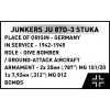 Cobi Blocks Junkers JU 87D-3 Stuka ehituskomplekt 556 tk