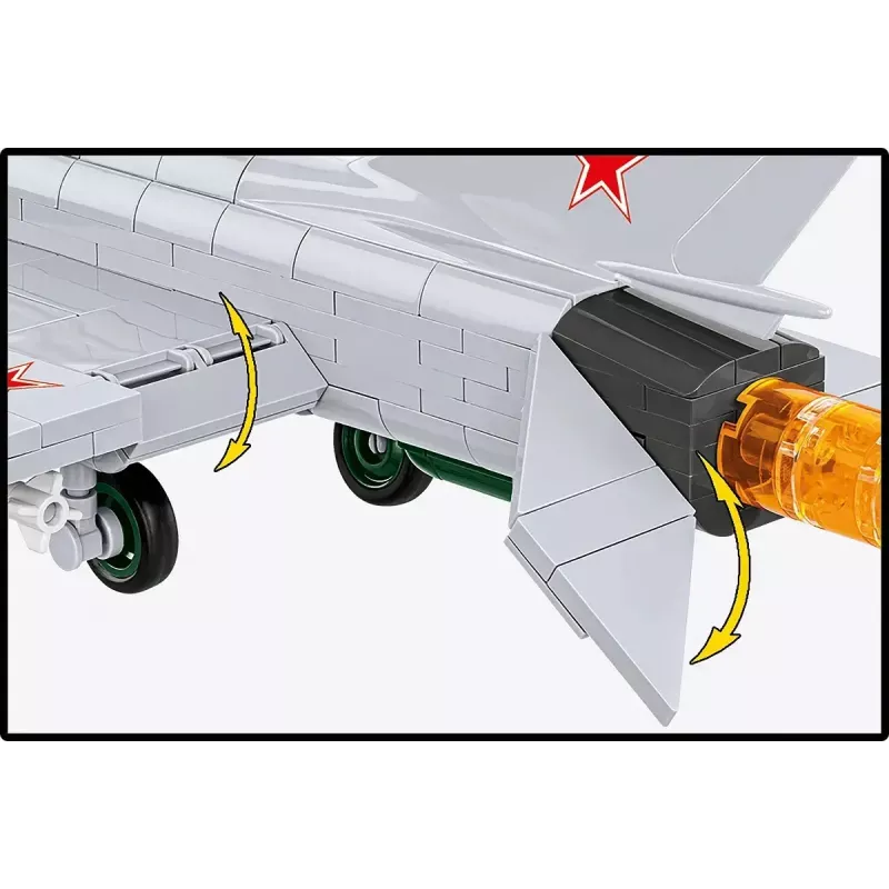 Ehitusklotsid Cobi Mig-21 MF 381 klotsi komplekt — ehitusmänguasi mudel