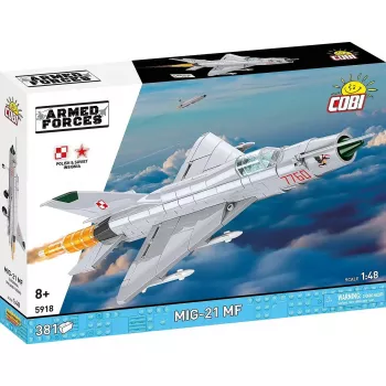 Ehitusklotsid Cobi Mig-21 MF 381 klotsi komplekt — ehitusmänguasi mudel
