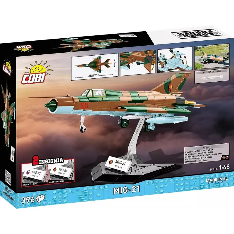 Cobi Mig-21 mudelikomplekt 396 tk – Cobi Blocks ehituskomplekt