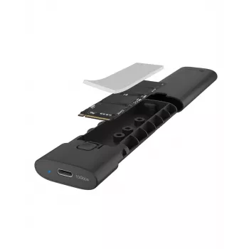 ICY BOX M.2 NVMe ümbris USB 3.2 Gen 2 USB-C, SSD ümbris, M.2, PCI Express, 10 Gbit/s, Hot-swap, Must