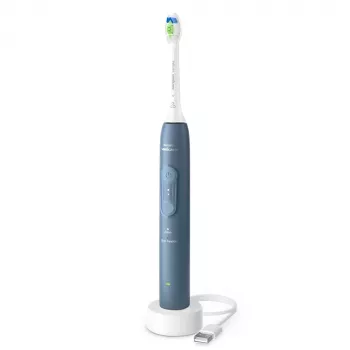 Philips 4100 HX4041/48 helitehnoloogiaga laetav hambahari — sisseehitatud Li-Ion aku, igapäevase hoolduse ja igemehoolduse režiimid, 1 käepide, 1 harjapea, sinine
