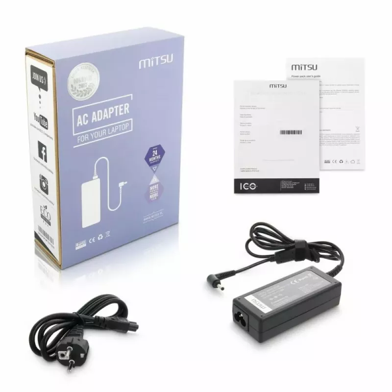 Toiteadapter MITSU ZM/AS19342E 19V 3,42A sülearvutitele ja kaasaskantavatele seadmetele