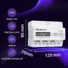 Kolmefaasiline DIN-liistu energiaarvesti QOLTEC 50978 — 400V, 100A