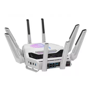 ASUS ROG Rapture GT-BE19000AI traadita ruuter 10 Gigabit Ethernet kolmeribaline (2,4 GHz / 5 GHz / 6 GHz) Valge