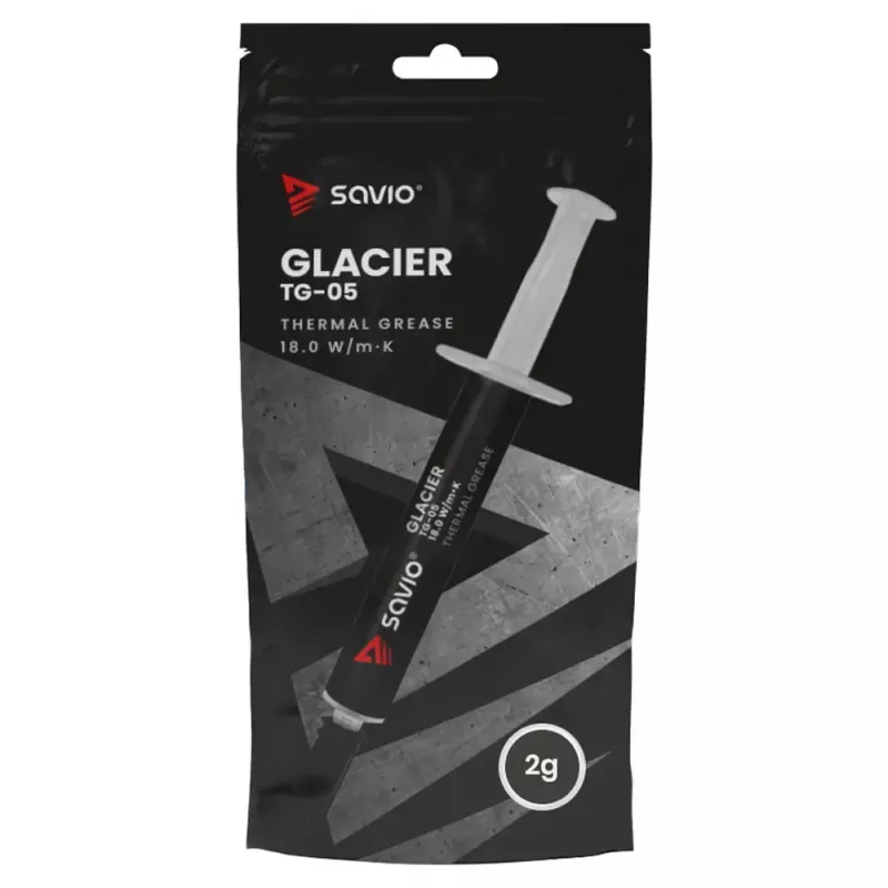 Termopasta SAVIO TG-05 2 g — soojusjuhtivus 18 W/m·K, 2 ml