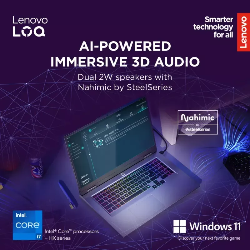 Sülearvuti Lenovo LOQ 17IRX10 17,3-tolline FHD IPS i7-13650HX 16 GB DDR5 1 TB SSD NVIDIA GeForce RTX 5060 8 GB Windows 11 Home Luna Grey