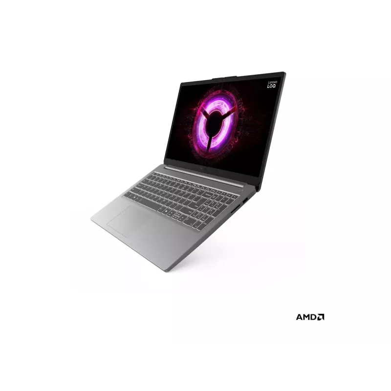 Sülearvuti Lenovo LOQ 15ARP10E 15,6 tolli FHD IPS Luna Grey — AMD Ryzen 7 7735HS, 16GB DDR5, 512GB SSD, NVIDIA RTX 4050 6GB, Win11 Home