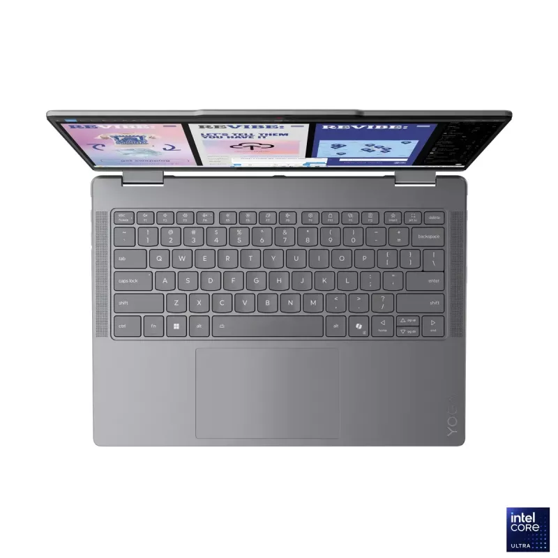 Lenovo Yoga 7 2-in-1 14ILL10 | Luna Grey | 14 tolli | OLED | puutetundlik ekraan | WUXGA | 1920 x 1200 pikslit | Intel Core Ultra 7 | 256V | 16 GB | joodetud LPDDR5x | pooljuhtketta maht 512 GB | Intel Arc Graphics 140V | Windows 11 Home | 802.11be | Bluetooth versioon 5.4 | klaviatuuri keel inglise | klaviatuur taustvalgustusega | garantii 24 kuud | aku garantii 12 kuud