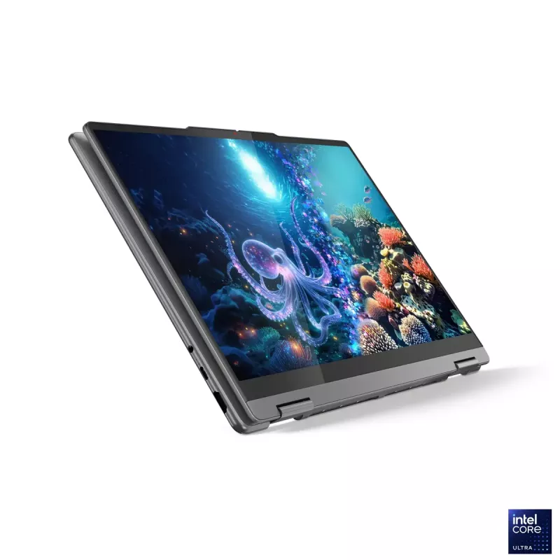 Lenovo Yoga 7 2-in-1 14ILL10 | Luna Grey | 14 tolli | OLED | puutetundlik ekraan | WUXGA | 1920 x 1200 pikslit | Intel Core Ultra 7 | 256V | 16 GB | joodetud LPDDR5x | pooljuhtketta maht 512 GB | Intel Arc Graphics 140V | Windows 11 Home | 802.11be | Bluetooth versioon 5.4 | klaviatuuri keel inglise | klaviatuur taustvalgustusega | garantii 24 kuud | aku garantii 12 kuud