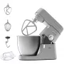 Stand mixer Kenwood Chef XL KVL4110S — 1200 W, 6,7 L roostevabast terasest kauss, planeetaarpöörlemine, blender, hõbedane